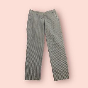 J. Crew Factory Seersucker Crop Pants 00